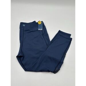Huk Reel On Performance Leggings Women's XL Blue Fishing Athletic NWT $80